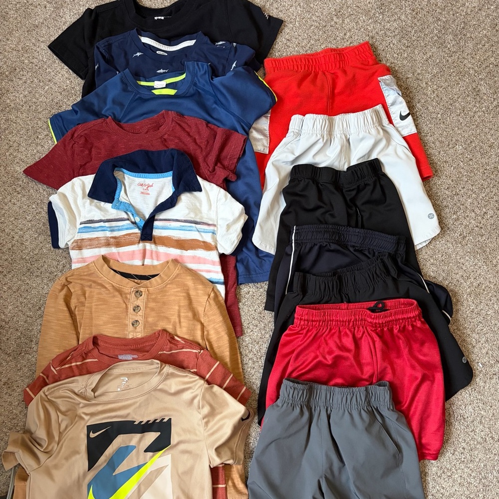 Kids Athletic Shorts and Tops Bundle - Mixed Colors